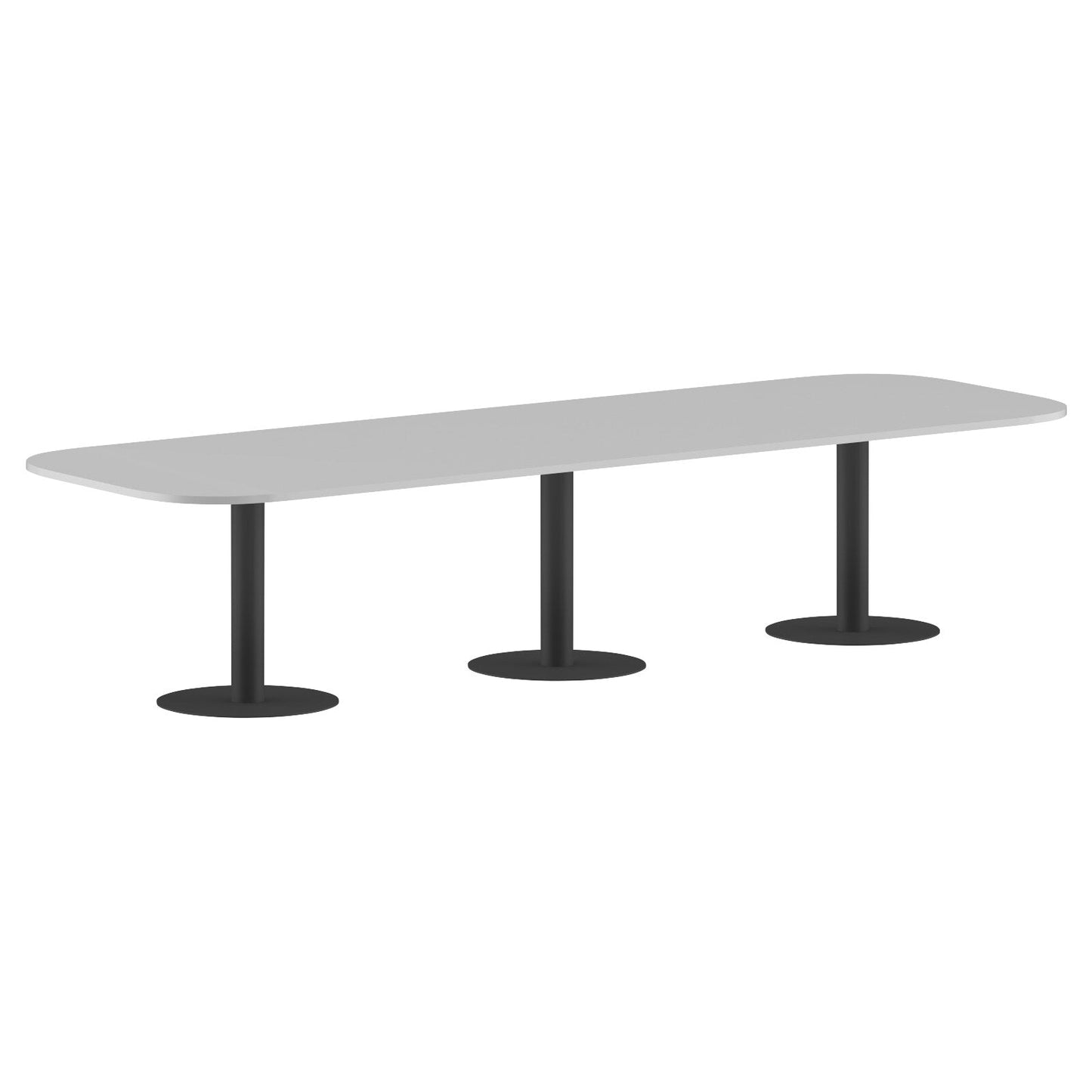 RECTANGLE SHAPE WITH CURVE CORNER MEETING TABLE, MADE IN E1 LAMINATE CHIPBOPARD, WITH METAL LEGS by Treejar | Souqify