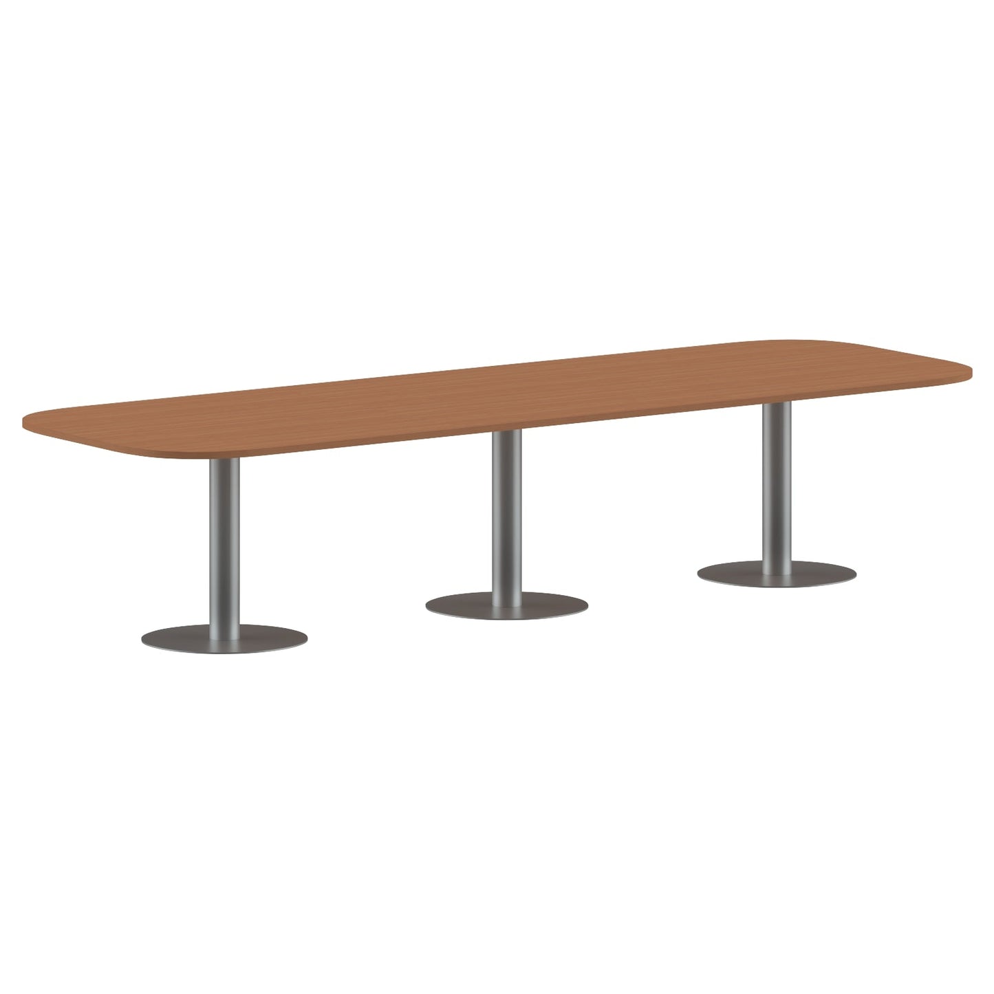 RECTANGLE SHAPE WITH CURVE CORNER MEETING TABLE, MADE IN E1 LAMINATE CHIPBOPARD, WITH METAL LEGS by Treejar | Souqify