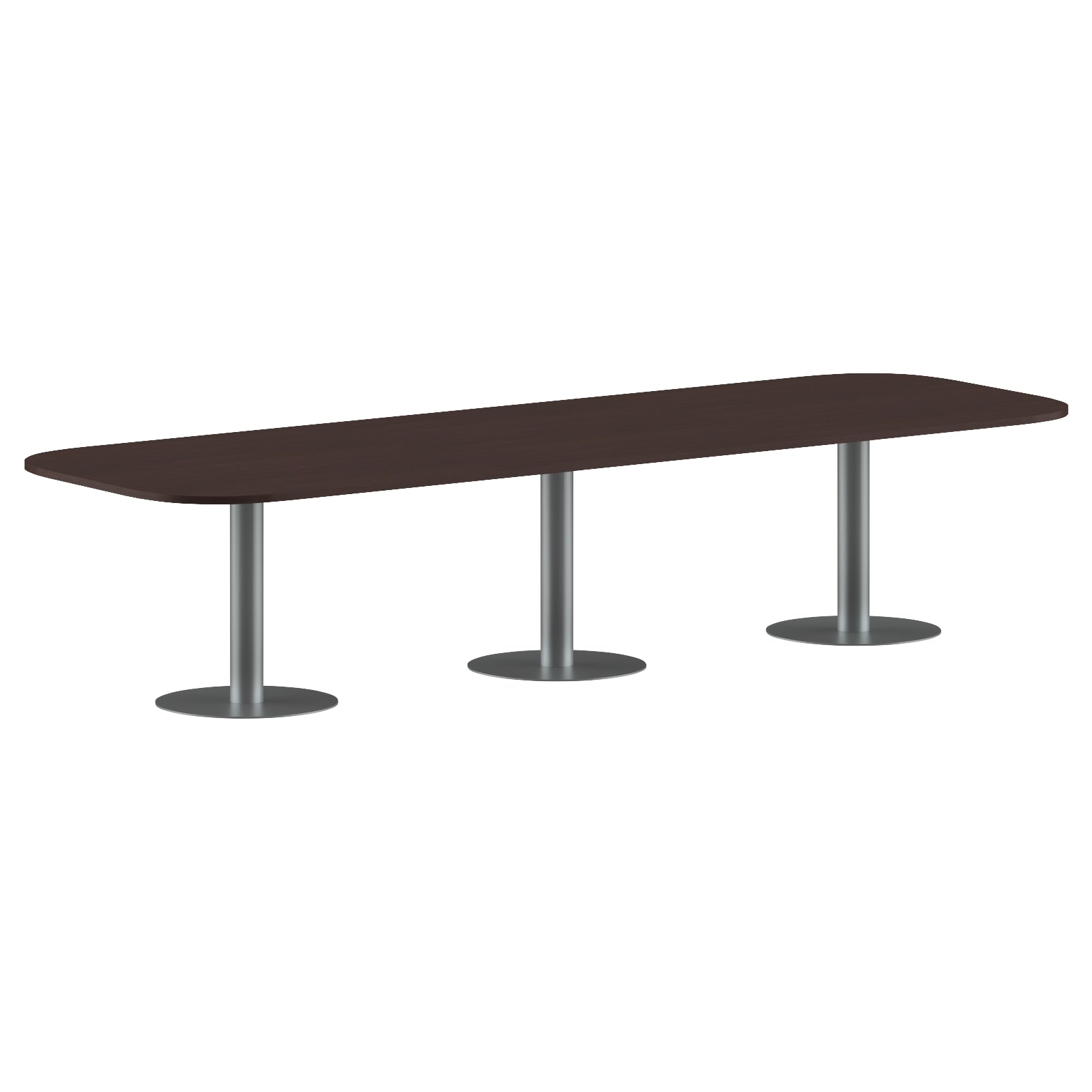 RECTANGLE SHAPE WITH CURVE CORNER MEETING TABLE, MADE IN E1 LAMINATE CHIPBOPARD, WITH METAL LEGS by Treejar | Souqify