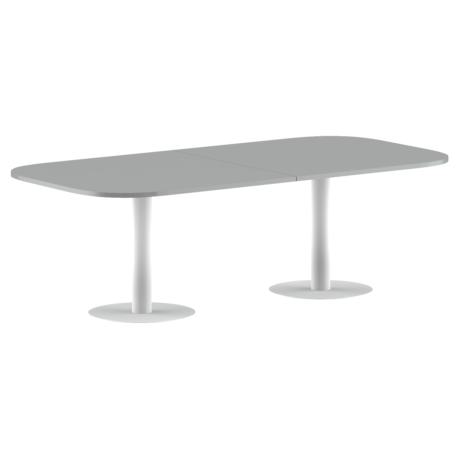 RECTANGLE SHAPE WITH CURVE CORNER MEETING TABLE, MADE IN E1 LAMINATE CHIPBOPARD, WITH METAL LEGS by Treejar | Souqify