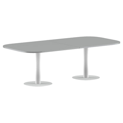RECTANGLE SHAPE WITH CURVE CORNER MEETING TABLE, MADE IN E1 LAMINATE CHIPBOPARD, WITH METAL LEGS by Treejar | Souqify
