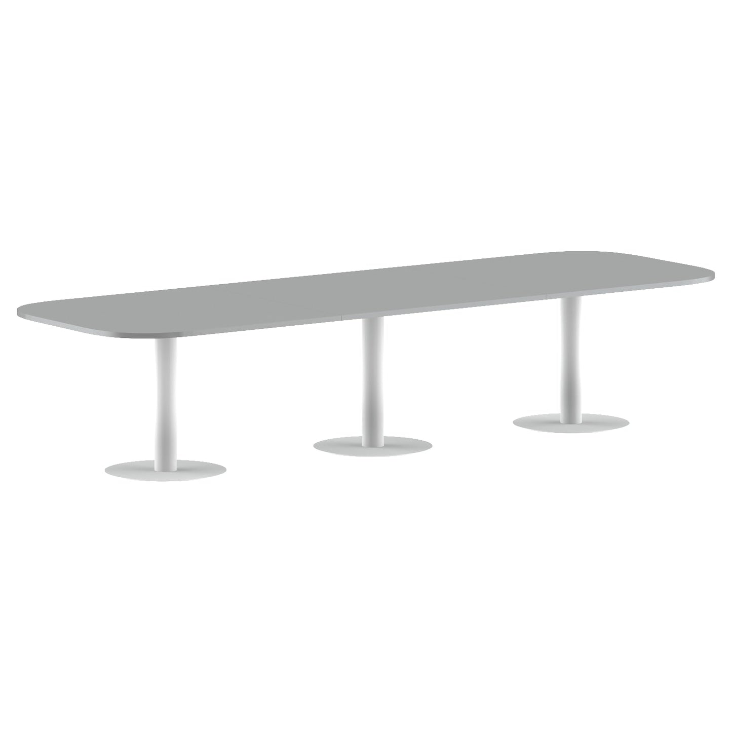 RECTANGLE SHAPE WITH CURVE CORNER MEETING TABLE, MADE IN E1 LAMINATE CHIPBOPARD, WITH METAL LEGS by Treejar | Souqify