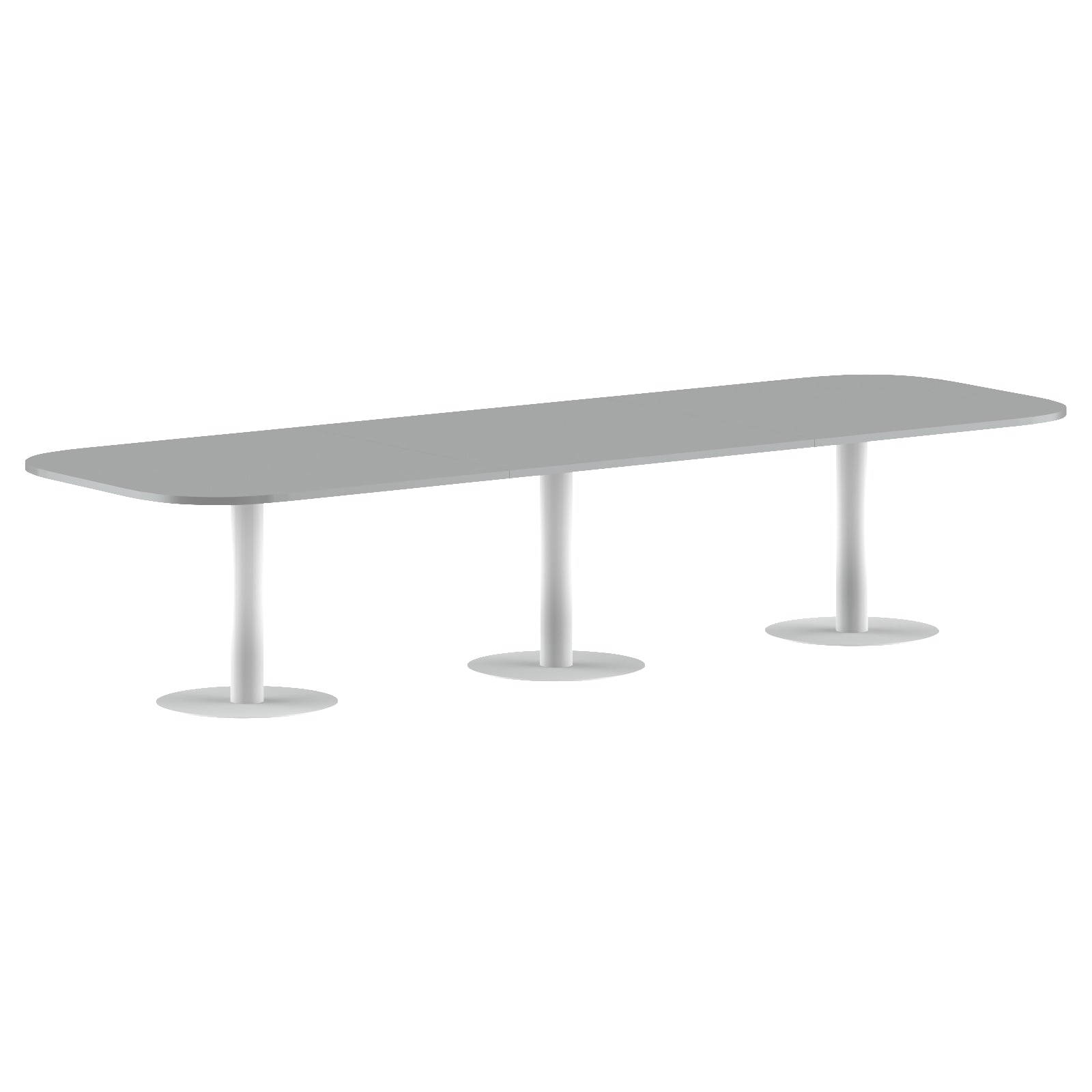 RECTANGLE SHAPE WITH CURVE CORNER MEETING TABLE, MADE IN E1 LAMINATE CHIPBOPARD, WITH METAL LEGS by Treejar | Souqify