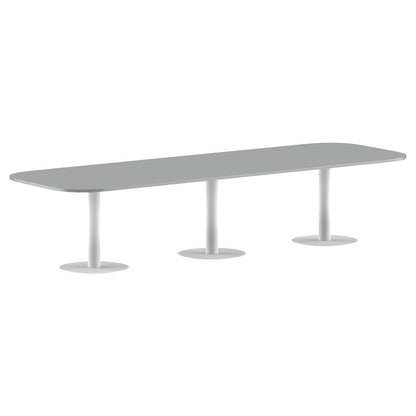 RECTANGLE SHAPE WITH CURVE CORNER MEETING TABLE, MADE IN E1 LAMINATE CHIPBOPARD, WITH METAL LEGS by Treejar | Souqify