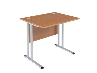 RECTANGULAR DESK MADE IN 25MM MFC TOP, E1 LAMINATE CHIPBOARD 40X20MM METAL FRAMES by Treejar | Souqify