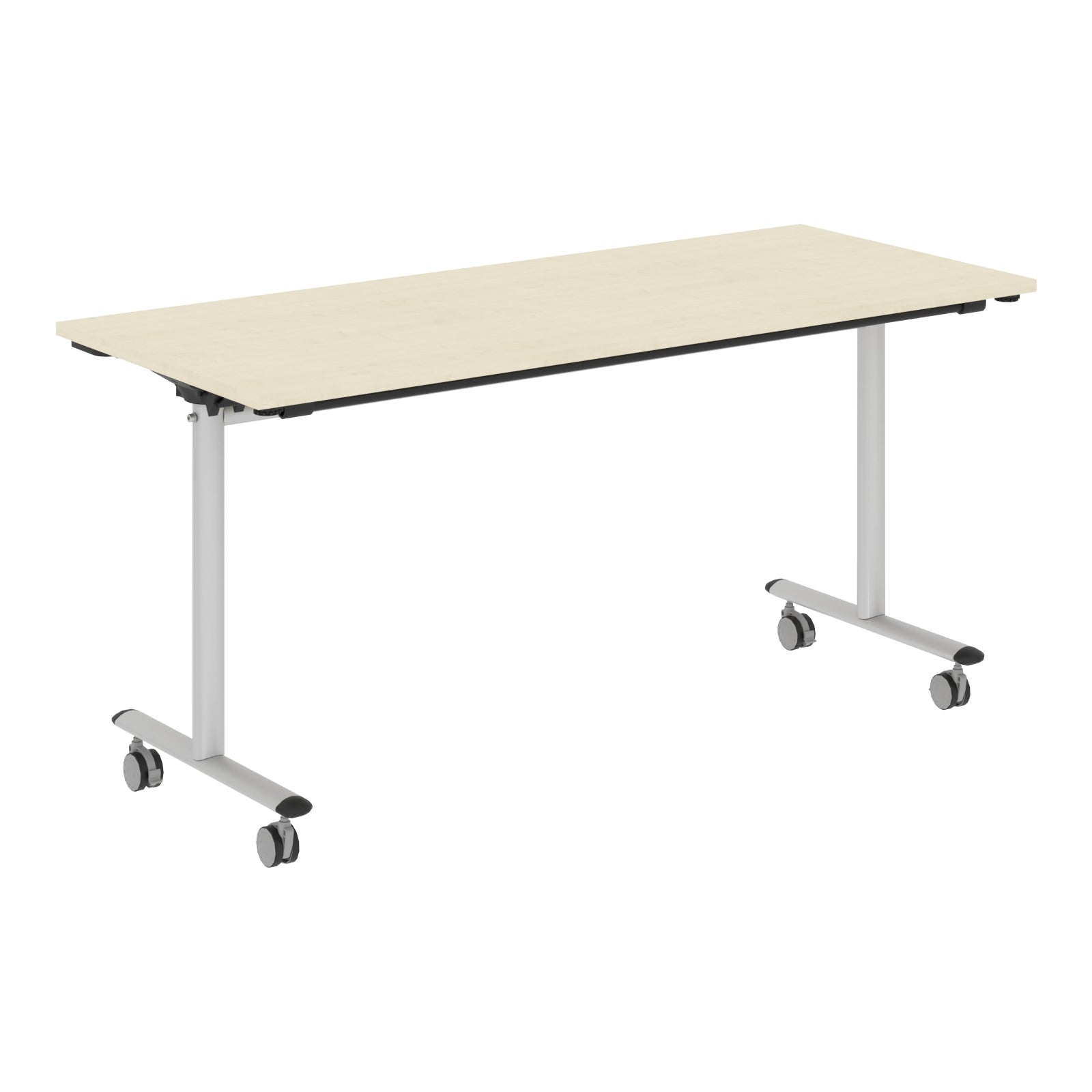 RECTANGULAR MOBILE DESK, MADE IN E1 LAMINATE CHIPBOARD, FOLDABLE by Treejar | Souqify