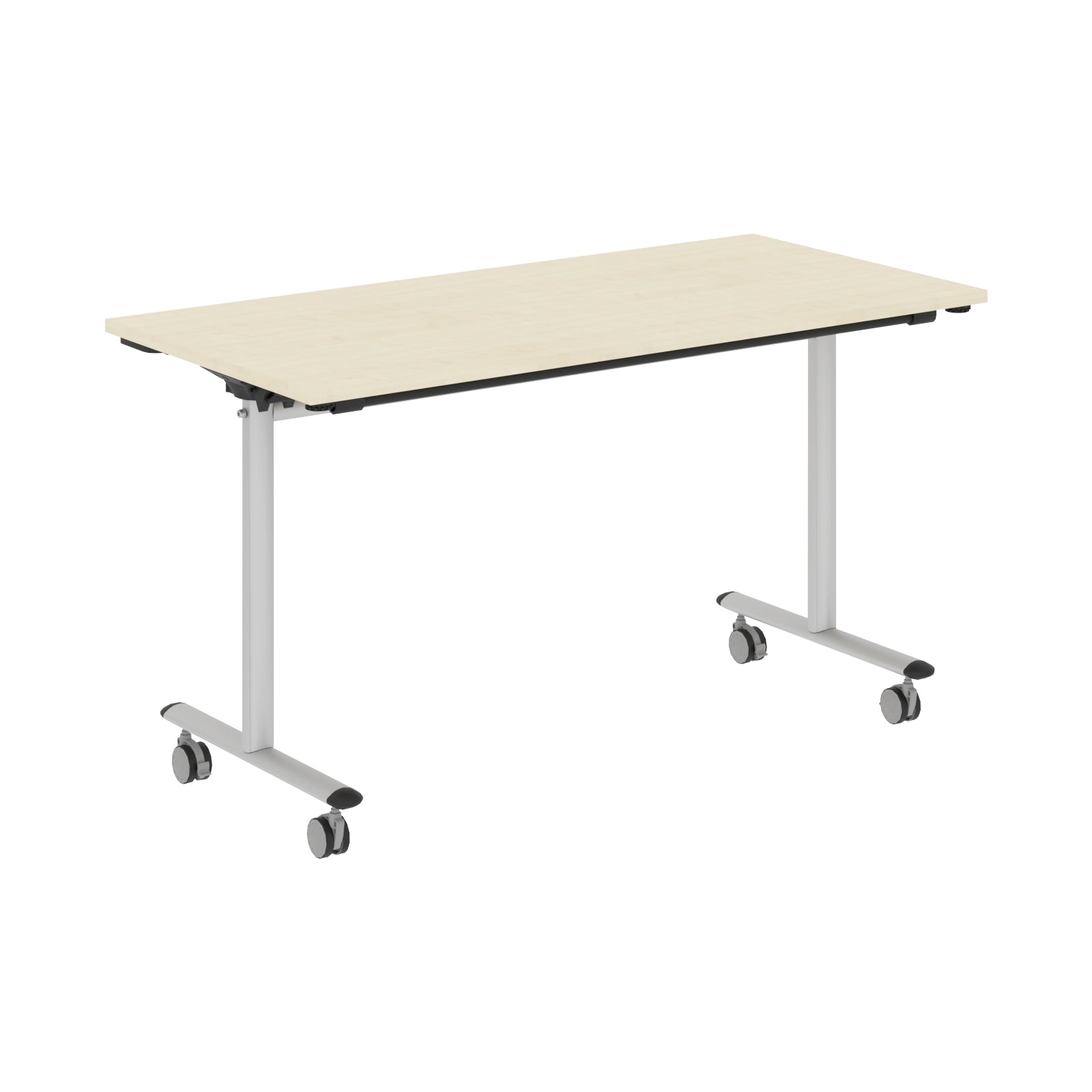 RECTANGULAR MOBILE DESK, MADE IN E1 LAMINATE CHIPBOARD, FOLDABLE by Treejar | Souqify