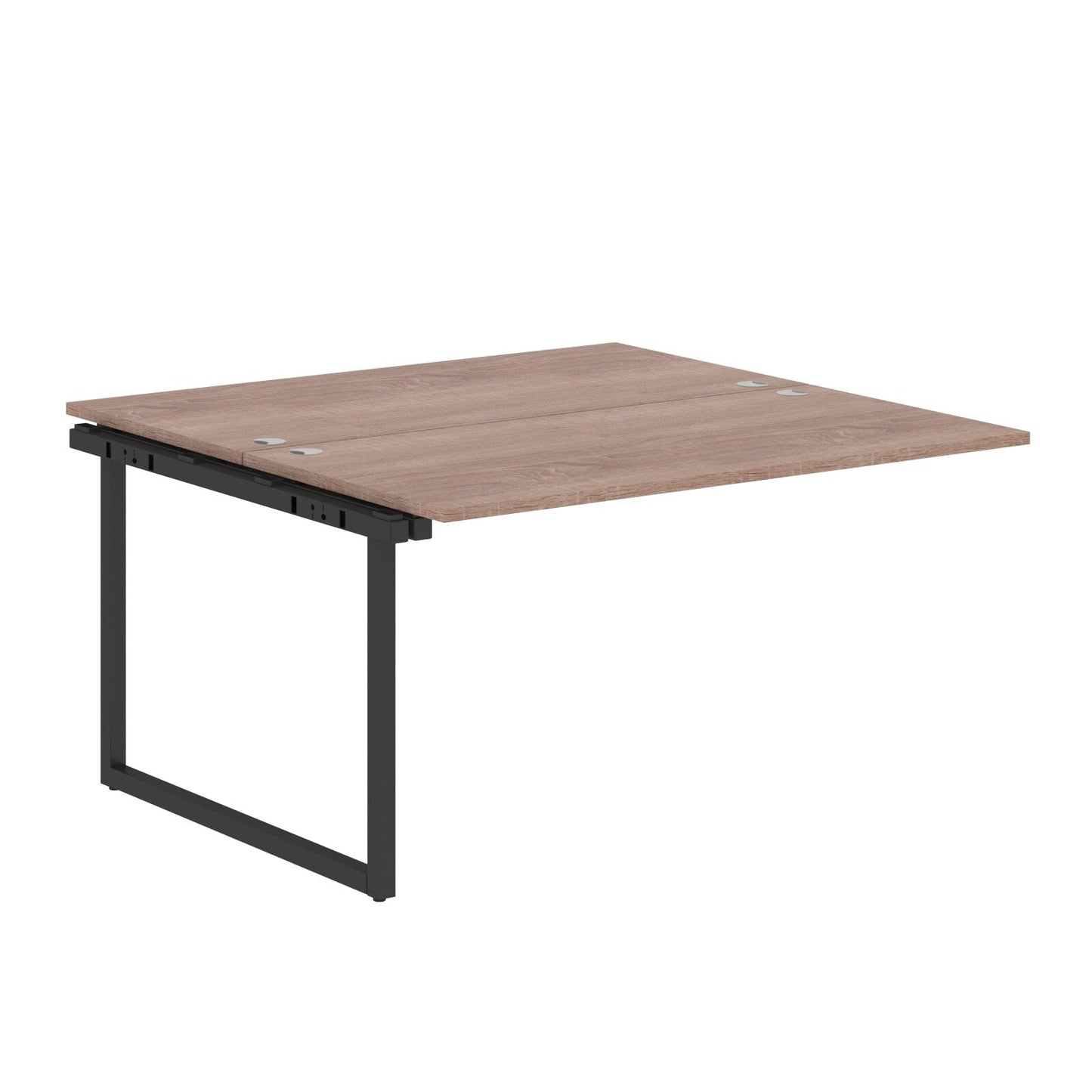 RECTANGULAR SHAPE CLUSTER OF 02 WORKSTATION EXTENSION MADE IN 25MM MFC TOP, E1 LAMINATE CHIPBOARD WITH WOODEN MODESTY PANEL 40X40MM METAL O SHAPE FRAMES by Treejar | Souqify