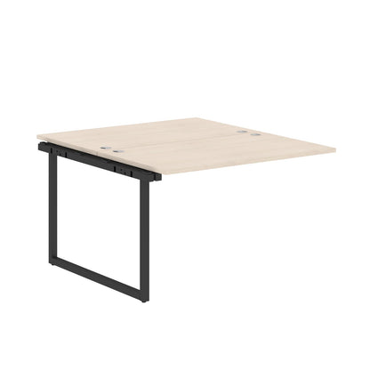 RECTANGULAR SHAPE CLUSTER OF 02 WORKSTATION EXTENSION MADE IN 25MM MFC TOP, E1 LAMINATE CHIPBOARD WITH WOODEN MODESTY PANEL 40X40MM METAL O SHAPE FRAMES by Treejar | Souqify
