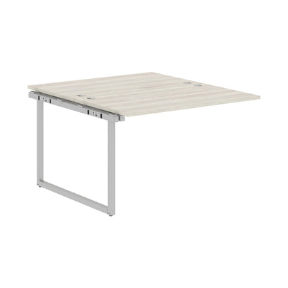 RECTANGULAR SHAPE CLUSTER OF 02 WORKSTATION EXTENSION MADE IN 25MM MFC TOP, E1 LAMINATE CHIPBOARD WITH WOODEN MODESTY PANEL 40X40MM METAL O SHAPE FRAMES by Treejar | Souqify