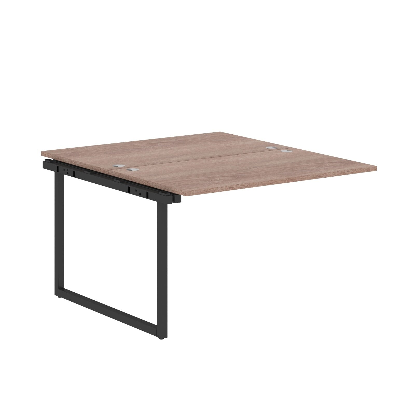 RECTANGULAR SHAPE CLUSTER OF 02 WORKSTATION EXTENSION MADE IN 25MM MFC TOP, E1 LAMINATE CHIPBOARD WITH WOODEN MODESTY PANEL 40X40MM METAL O SHAPE FRAMES by Treejar | Souqify
