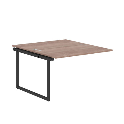 RECTANGULAR SHAPE CLUSTER OF 02 WORKSTATION EXTENSION MADE IN 25MM MFC TOP, E1 LAMINATE CHIPBOARD WITH WOODEN MODESTY PANEL 40X40MM METAL O SHAPE FRAMES by Treejar | Souqify