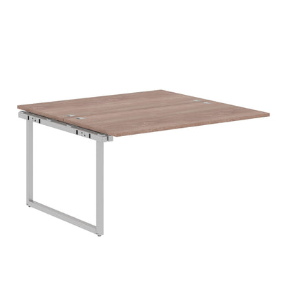 RECTANGULAR SHAPE CLUSTER OF 02 WORKSTATION EXTENSION MADE IN 25MM MFC TOP, E1 LAMINATE CHIPBOARD WITH WOODEN MODESTY PANEL 40X40MM METAL O SHAPE FRAMES by Treejar | Souqify