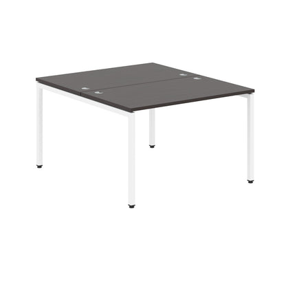 RECTANGULAR SHAPE CLUSTER OF 02 WORKSTATION MADE IN 25MM MFC TOP, E1 LAMINATE CHIPBOARD WITH WOODEN MODESTY PANEL 40X40MM METAL U SHAPE FRAMES by Treejar | Souqify
