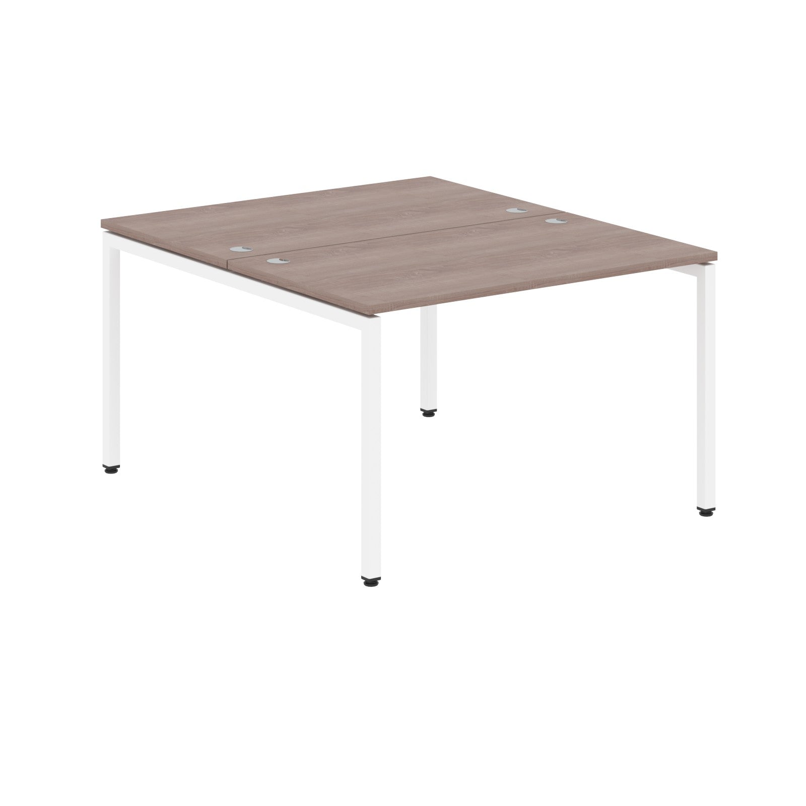 RECTANGULAR SHAPE CLUSTER OF 02 WORKSTATION MADE IN 25MM MFC TOP, E1 LAMINATE CHIPBOARD WITH WOODEN MODESTY PANEL 40X40MM METAL U SHAPE FRAMES by Treejar | Souqify