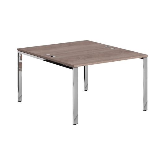 RECTANGULAR SHAPE CLUSTER OF 02 WORKSTATION, MADE IN E1 LAMINATE CHIPBOPARD, WITH WOODEN MODESTY PANEL AND LEGS by Treejar | Souqify