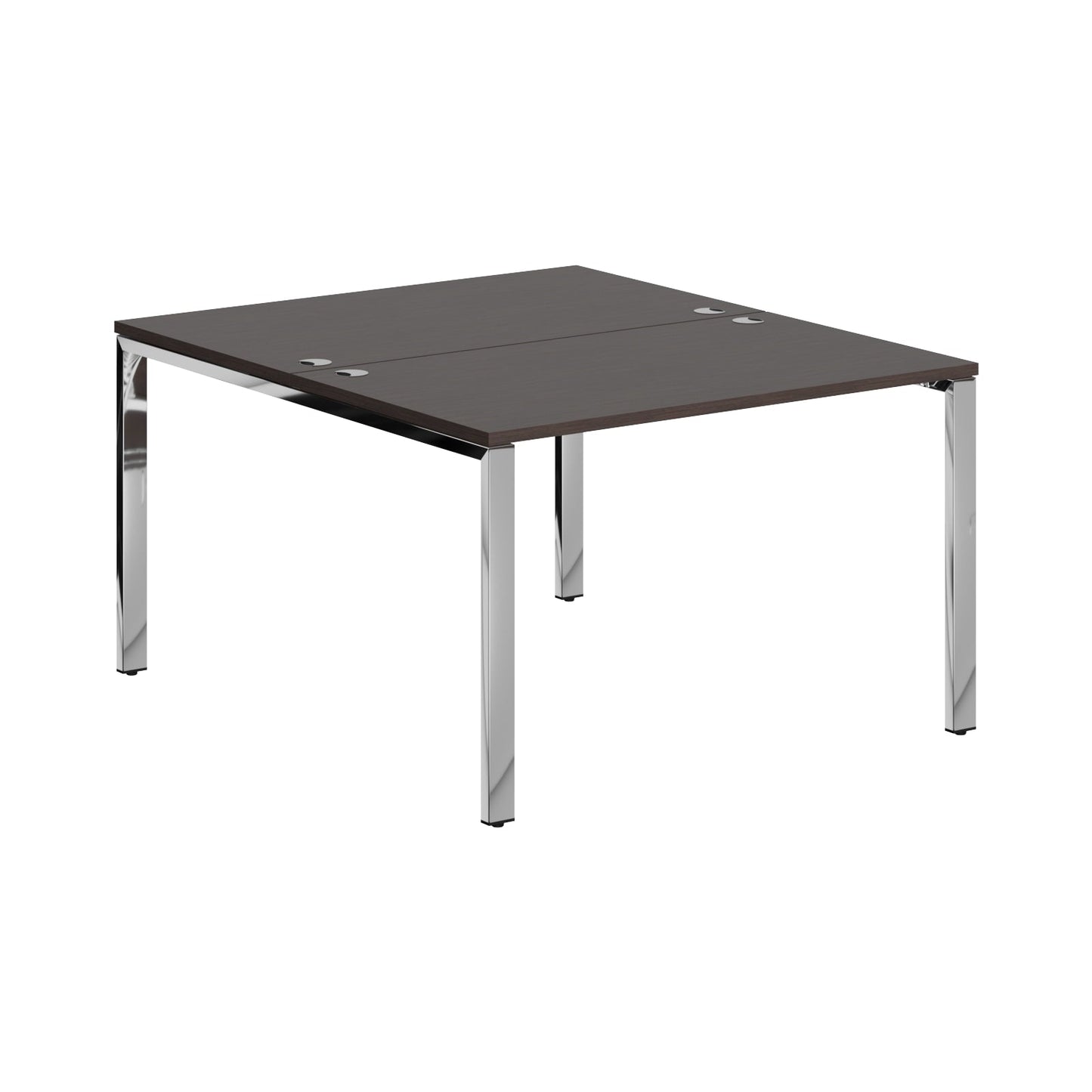 RECTANGULAR SHAPE CLUSTER OF 02 WORKSTATION, MADE IN E1 LAMINATE CHIPBOPARD, WITH WOODEN MODESTY PANEL AND LEGS by Treejar | Souqify