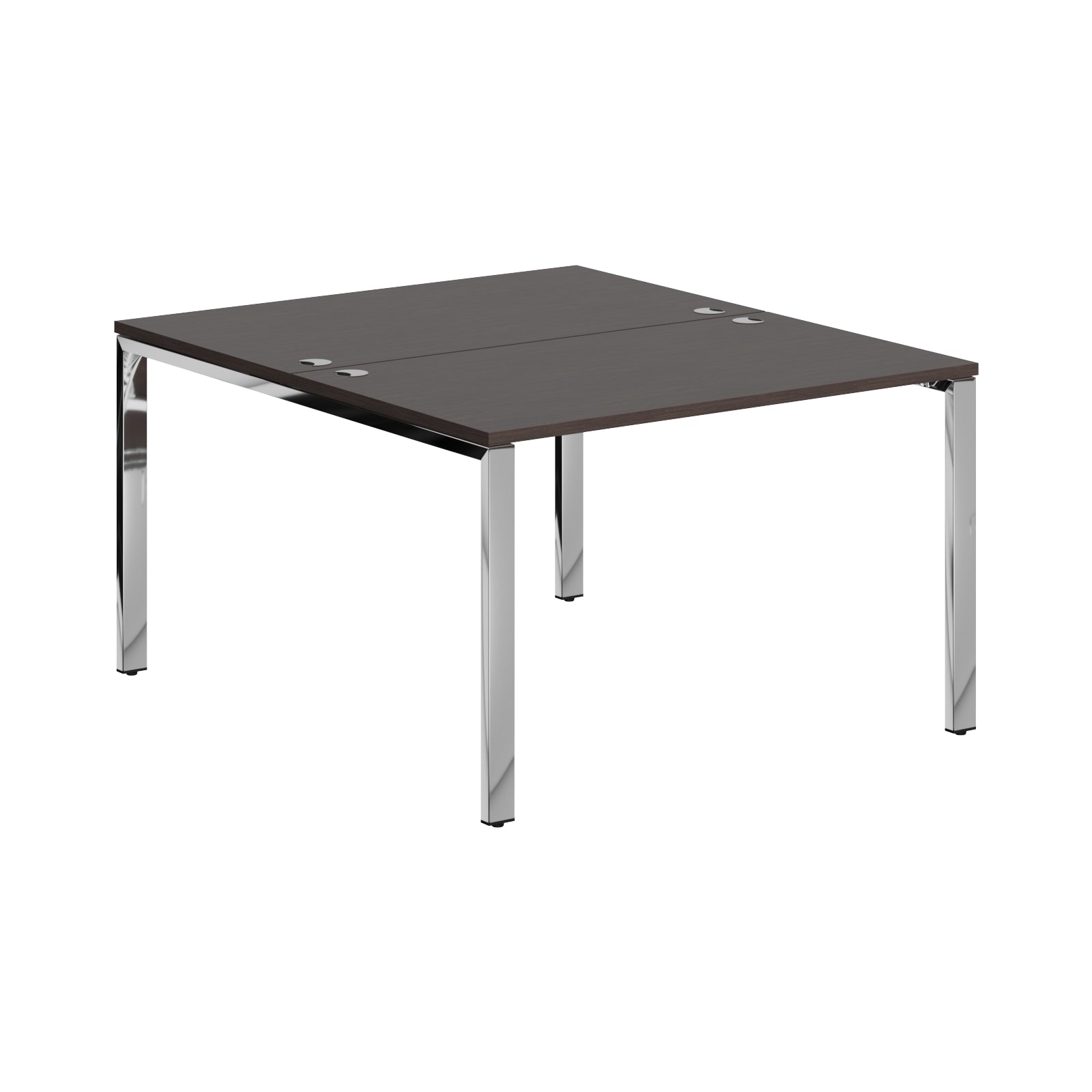 RECTANGULAR SHAPE CLUSTER OF 02 WORKSTATION, MADE IN E1 LAMINATE CHIPBOPARD, WITH WOODEN MODESTY PANEL AND LEGS by Treejar | Souqify