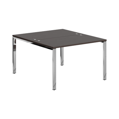 RECTANGULAR SHAPE CLUSTER OF 02 WORKSTATION, MADE IN E1 LAMINATE CHIPBOPARD, WITH WOODEN MODESTY PANEL AND LEGS by Treejar | Souqify