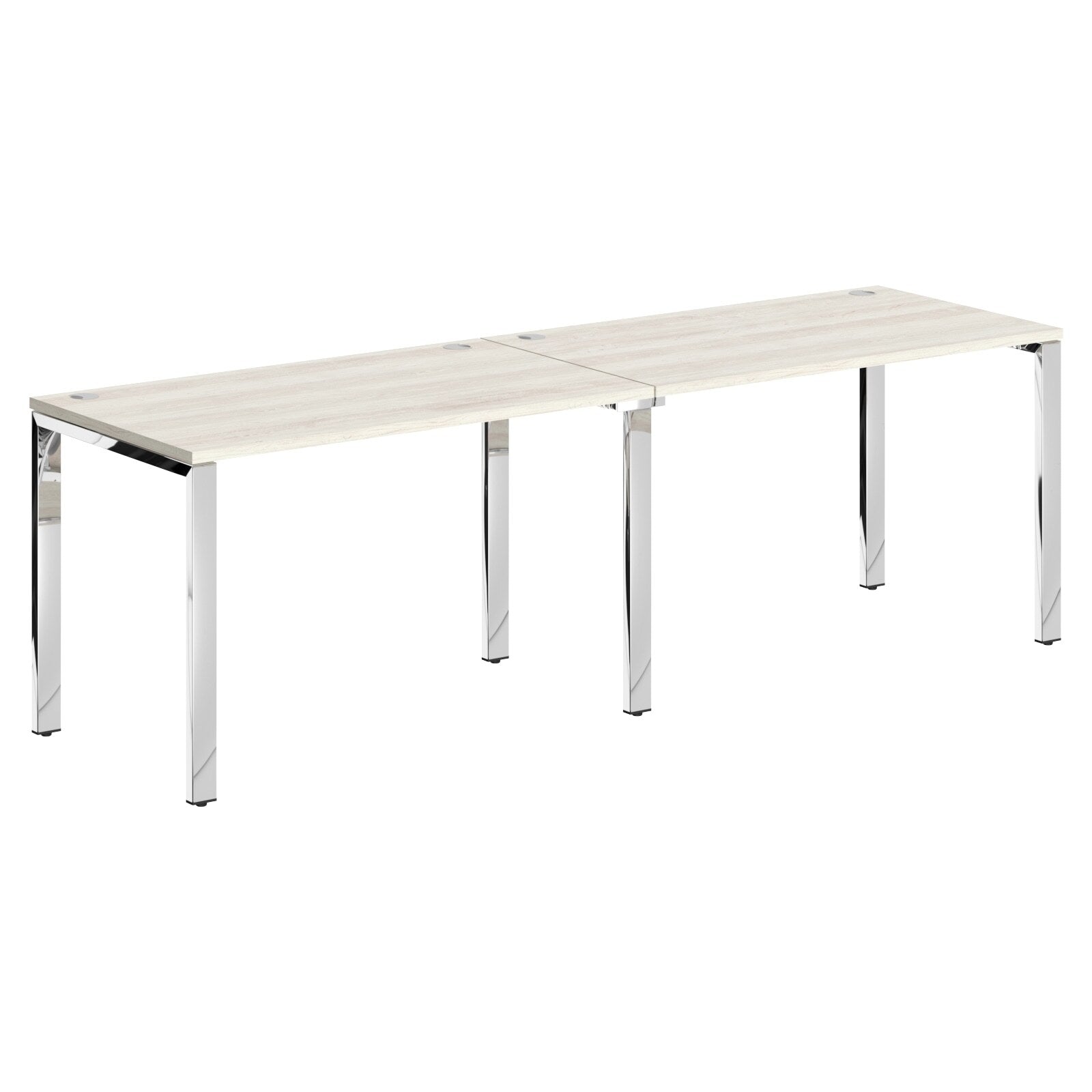 RECTANGULAR SHAPE CLUSTER OF 04 WORKSTATION, MADE IN E1 LAMINATE CHIPBOPARD, WITH WOODEN MODESTY PANEL AND LEGS by Treejar | Souqify