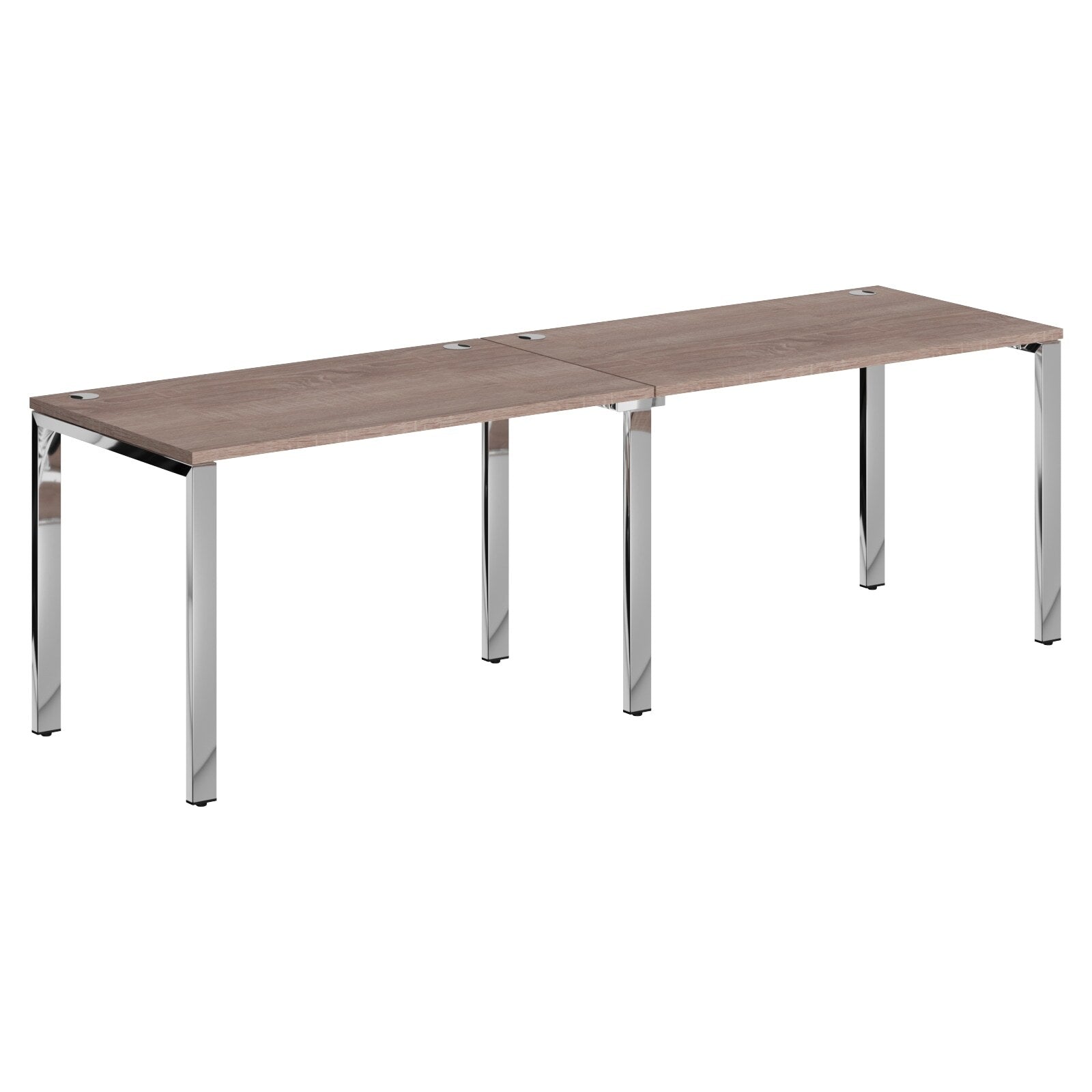 RECTANGULAR SHAPE CLUSTER OF 04 WORKSTATION, MADE IN E1 LAMINATE CHIPBOPARD, WITH WOODEN MODESTY PANEL AND LEGS by Treejar | Souqify