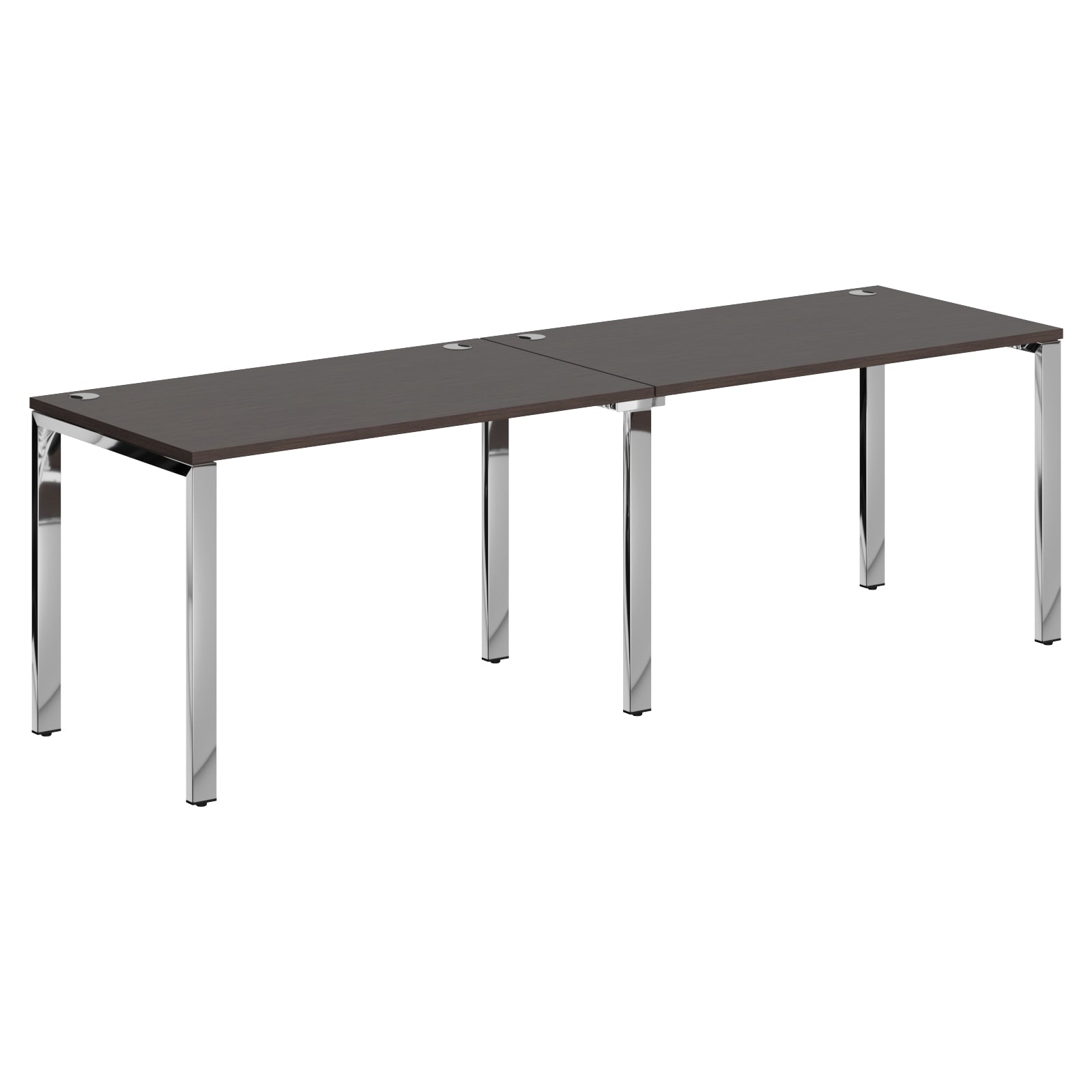 RECTANGULAR SHAPE CLUSTER OF 04 WORKSTATION, MADE IN E1 LAMINATE CHIPBOPARD, WITH WOODEN MODESTY PANEL AND LEGS by Treejar | Souqify