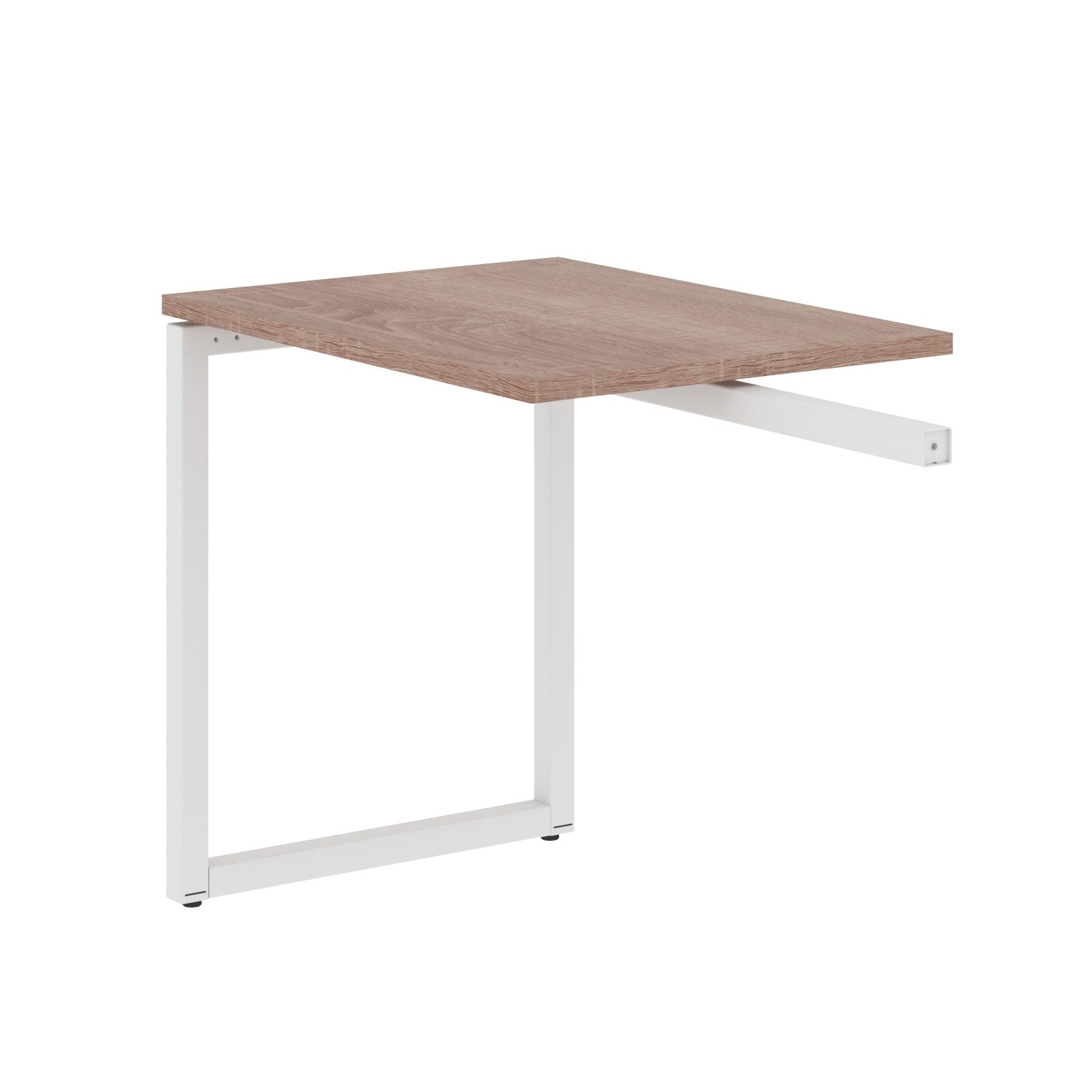 RECTANGULAR SHAPE DESK EXTENSION MADE IN 25MM MFC TOP, E1 LAMINATE CHIPBOARD WITH WOODEN MODESTY PANEL 40X40MM METAL O SHAPE FRAMES by Treejar | Souqify