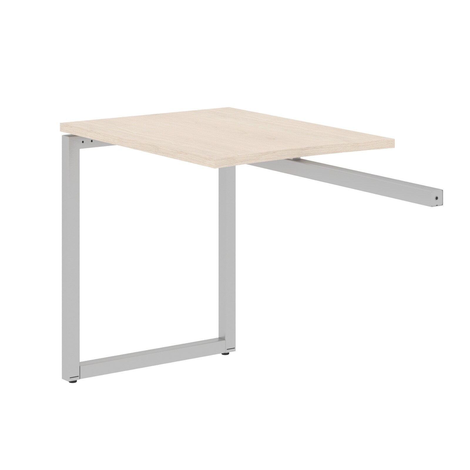 RECTANGULAR SHAPE DESK EXTENSION MADE IN 25MM MFC TOP, E1 LAMINATE CHIPBOARD WITH WOODEN MODESTY PANEL 40X40MM METAL O SHAPE FRAMES by Treejar | Souqify