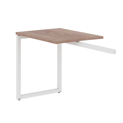 RECTANGULAR SHAPE DESK EXTENSION MADE IN 25MM MFC TOP, E1 LAMINATE CHIPBOARD WITH WOODEN MODESTY PANEL 40X40MM METAL O SHAPE FRAMES by Treejar | Souqify