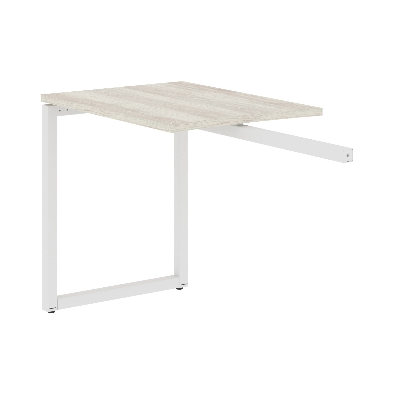 RECTANGULAR SHAPE DESK EXTENSION MADE IN 25MM MFC TOP, E1 LAMINATE CHIPBOARD WITH WOODEN MODESTY PANEL 40X40MM METAL O SHAPE FRAMES by Treejar | Souqify