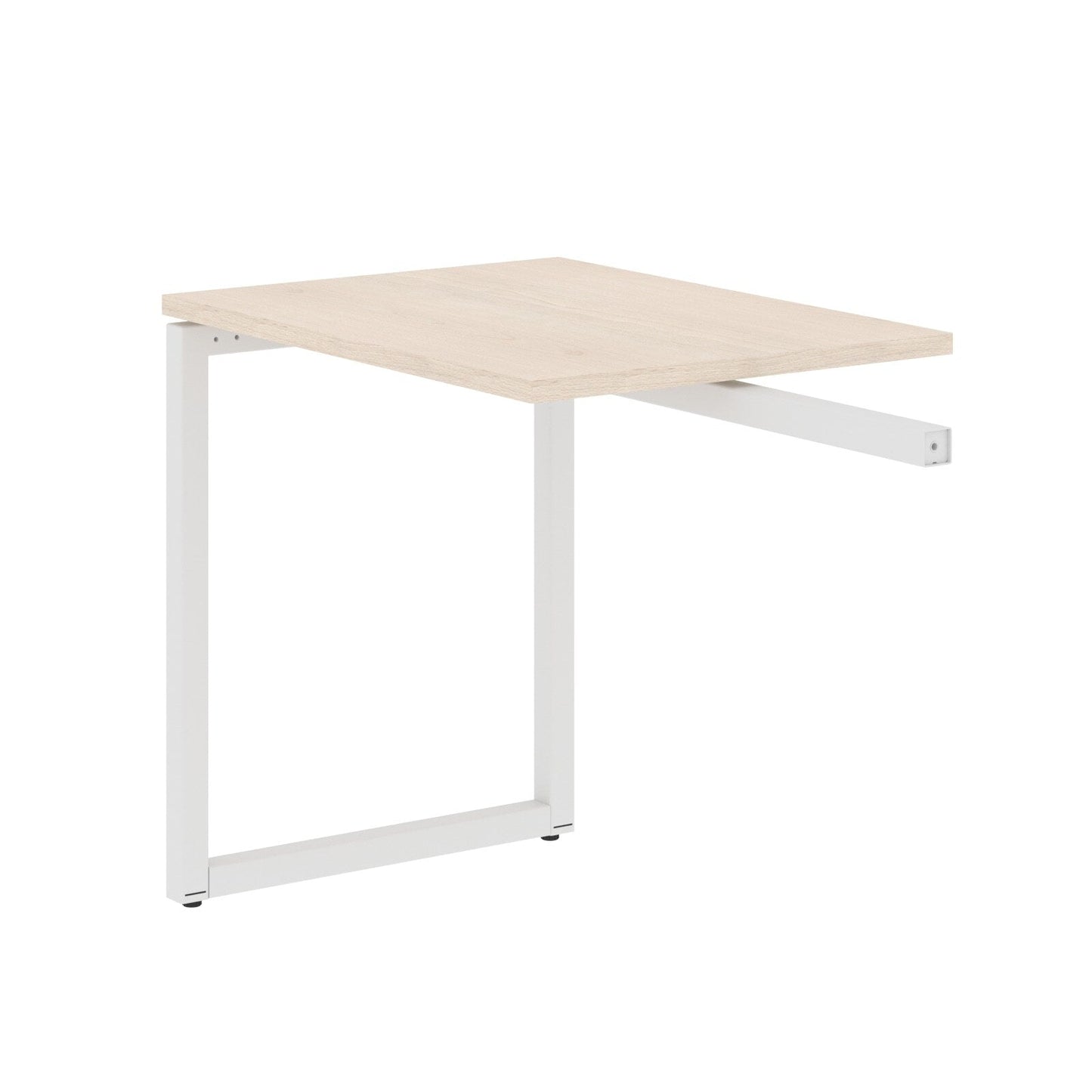 RECTANGULAR SHAPE DESK EXTENSION MADE IN 25MM MFC TOP, E1 LAMINATE CHIPBOARD WITH WOODEN MODESTY PANEL 40X40MM METAL O SHAPE FRAMES by Treejar | Souqify