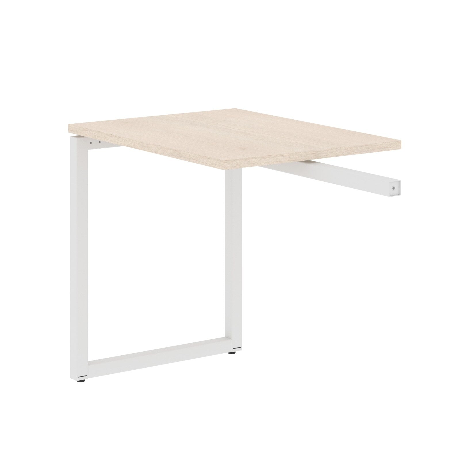 RECTANGULAR SHAPE DESK EXTENSION MADE IN 25MM MFC TOP, E1 LAMINATE CHIPBOARD WITH WOODEN MODESTY PANEL 40X40MM METAL O SHAPE FRAMES by Treejar | Souqify