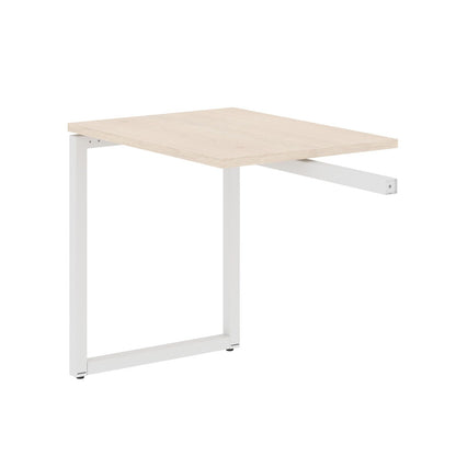 RECTANGULAR SHAPE DESK EXTENSION MADE IN 25MM MFC TOP, E1 LAMINATE CHIPBOARD WITH WOODEN MODESTY PANEL 40X40MM METAL O SHAPE FRAMES by Treejar | Souqify