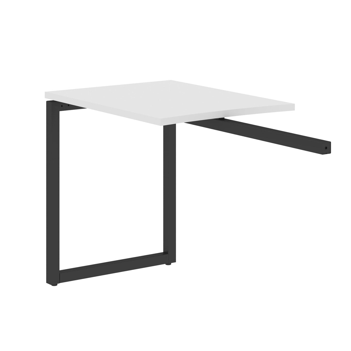 RECTANGULAR SHAPE DESK EXTENSION MADE IN 25MM MFC TOP, E1 LAMINATE CHIPBOARD WITH WOODEN MODESTY PANEL 40X40MM METAL O SHAPE FRAMES by Treejar | Souqify