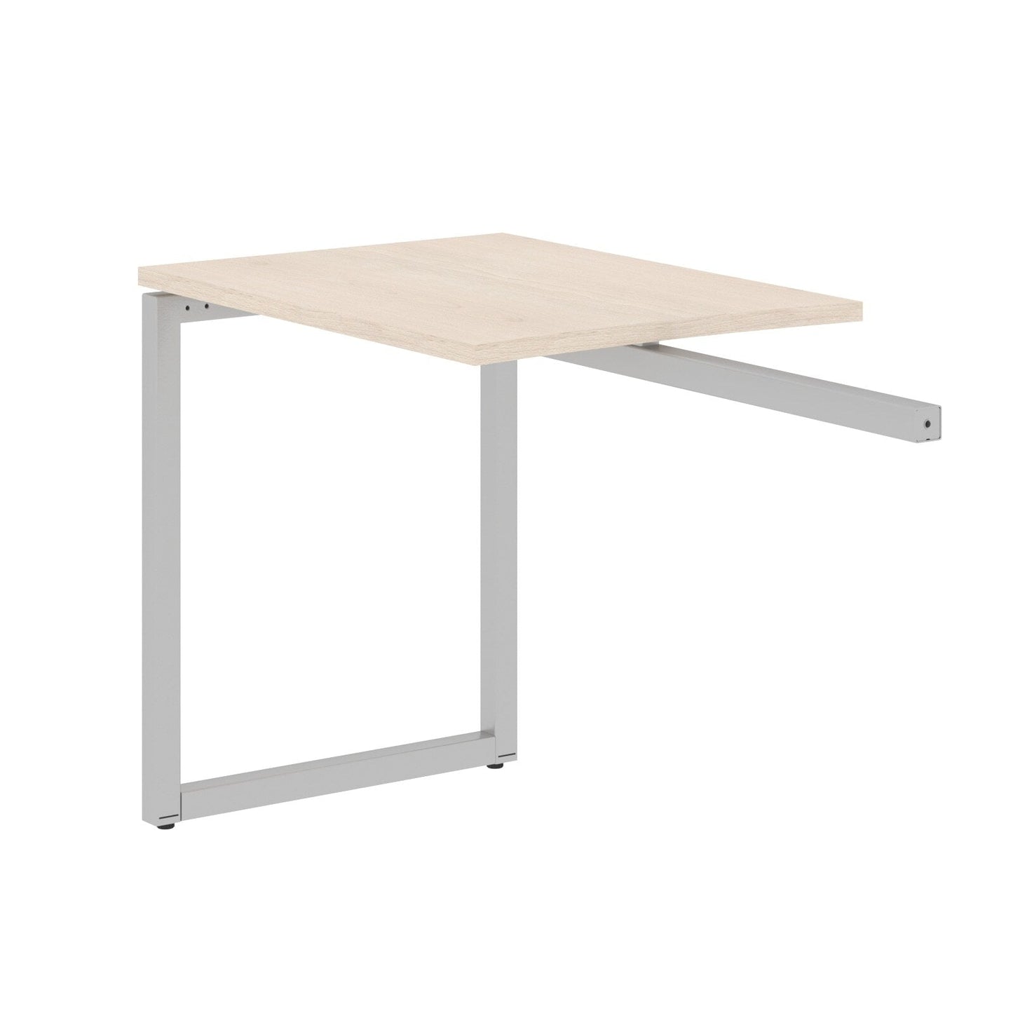 RECTANGULAR SHAPE DESK EXTENSION MADE IN 25MM MFC TOP, E1 LAMINATE CHIPBOARD WITH WOODEN MODESTY PANEL 40X40MM METAL O SHAPE FRAMES by Treejar | Souqify