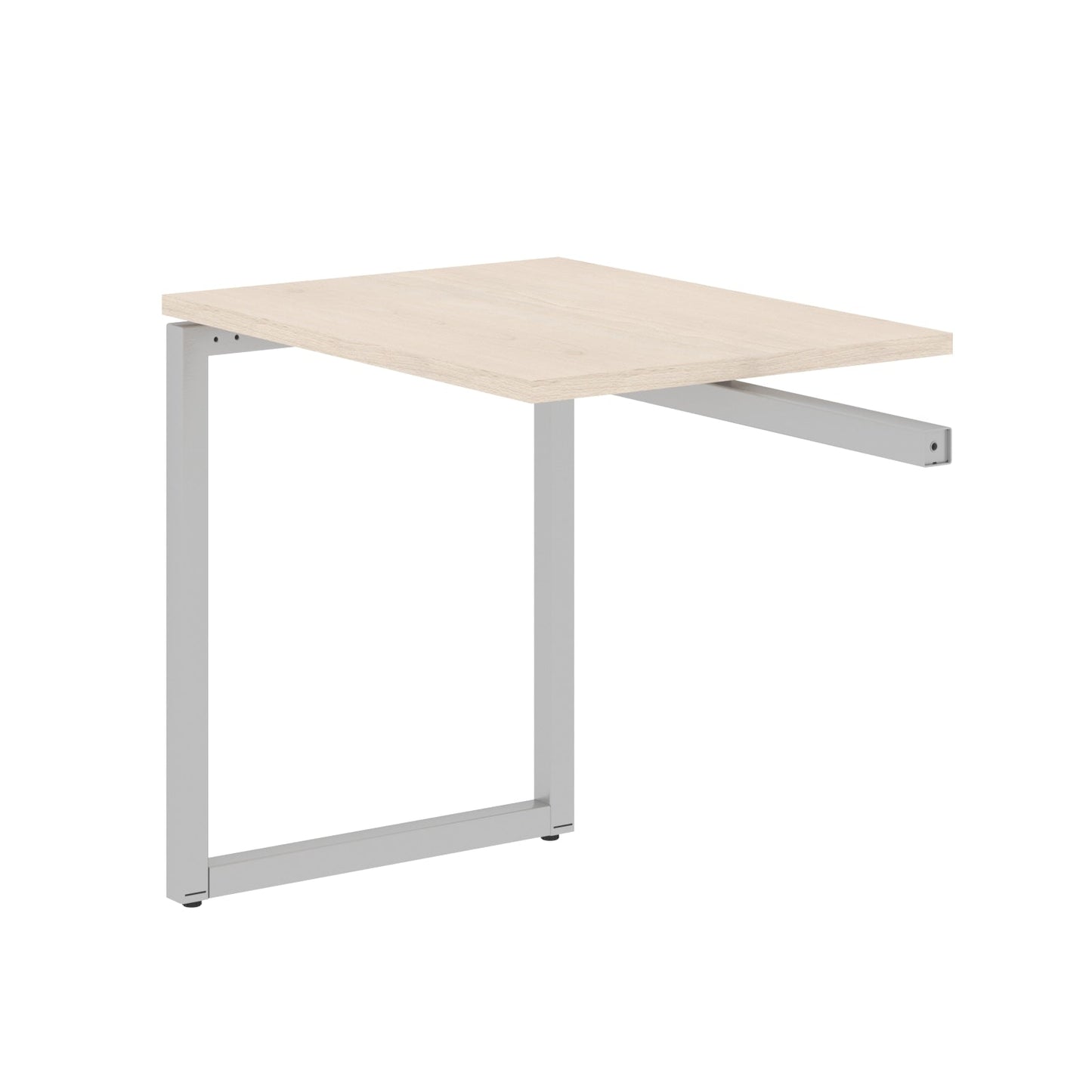 RECTANGULAR SHAPE DESK EXTENSION MADE IN 25MM MFC TOP, E1 LAMINATE CHIPBOARD WITH WOODEN MODESTY PANEL 40X40MM METAL O SHAPE FRAMES by Treejar | Souqify