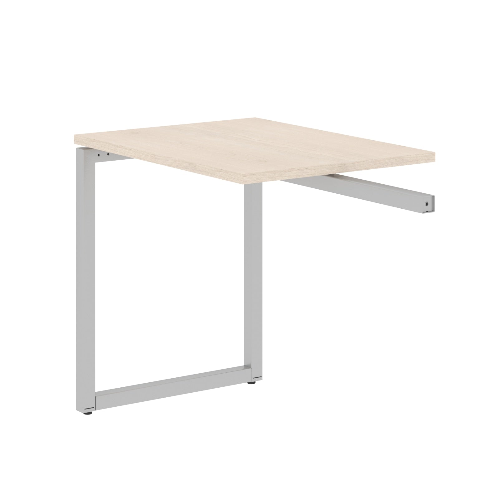 RECTANGULAR SHAPE DESK EXTENSION MADE IN 25MM MFC TOP, E1 LAMINATE CHIPBOARD WITH WOODEN MODESTY PANEL 40X40MM METAL O SHAPE FRAMES by Treejar | Souqify