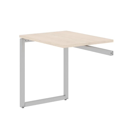 RECTANGULAR SHAPE DESK EXTENSION MADE IN 25MM MFC TOP, E1 LAMINATE CHIPBOARD WITH WOODEN MODESTY PANEL 40X40MM METAL O SHAPE FRAMES by Treejar | Souqify