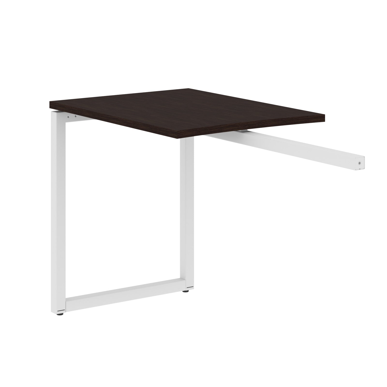 RECTANGULAR SHAPE DESK EXTENSION MADE IN 25MM MFC TOP, E1 LAMINATE CHIPBOARD WITH WOODEN MODESTY PANEL 40X40MM METAL O SHAPE FRAMES by Treejar | Souqify