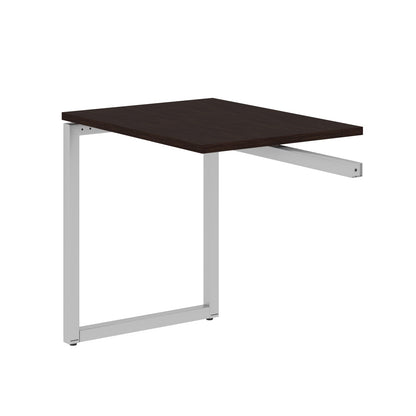RECTANGULAR SHAPE DESK EXTENSION MADE IN 25MM MFC TOP, E1 LAMINATE CHIPBOARD WITH WOODEN MODESTY PANEL 40X40MM METAL O SHAPE FRAMES by Treejar | Souqify
