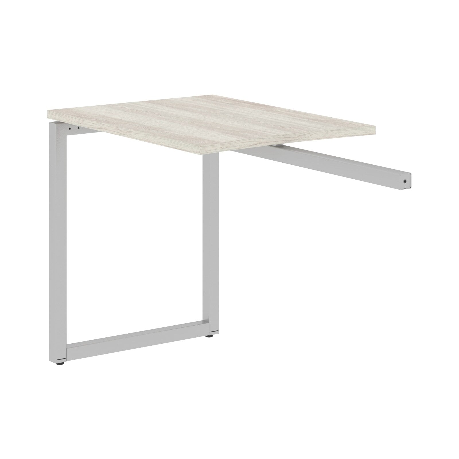 RECTANGULAR SHAPE DESK EXTENSION MADE IN 25MM MFC TOP, E1 LAMINATE CHIPBOARD WITH WOODEN MODESTY PANEL 40X40MM METAL O SHAPE FRAMES by Treejar | Souqify