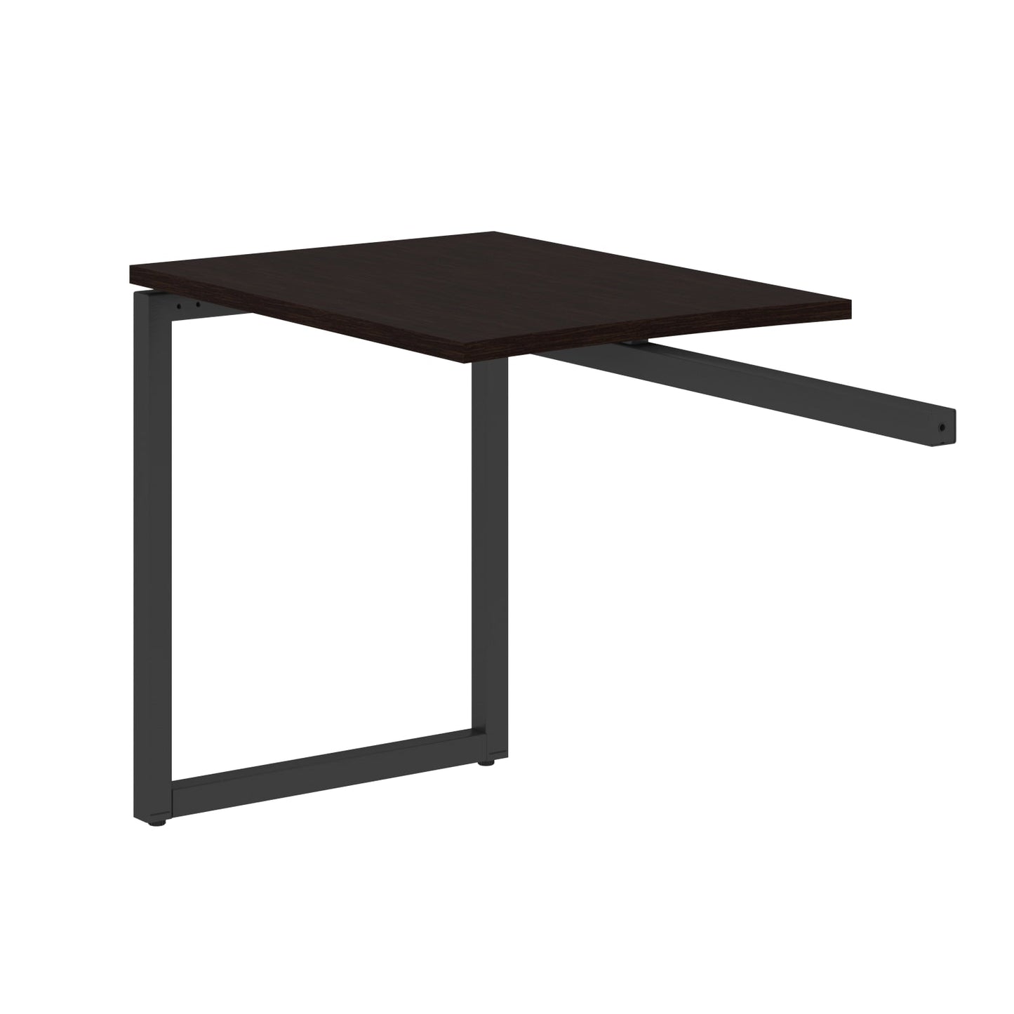 RECTANGULAR SHAPE DESK EXTENSION MADE IN 25MM MFC TOP, E1 LAMINATE CHIPBOARD WITH WOODEN MODESTY PANEL 40X40MM METAL O SHAPE FRAMES by Treejar | Souqify