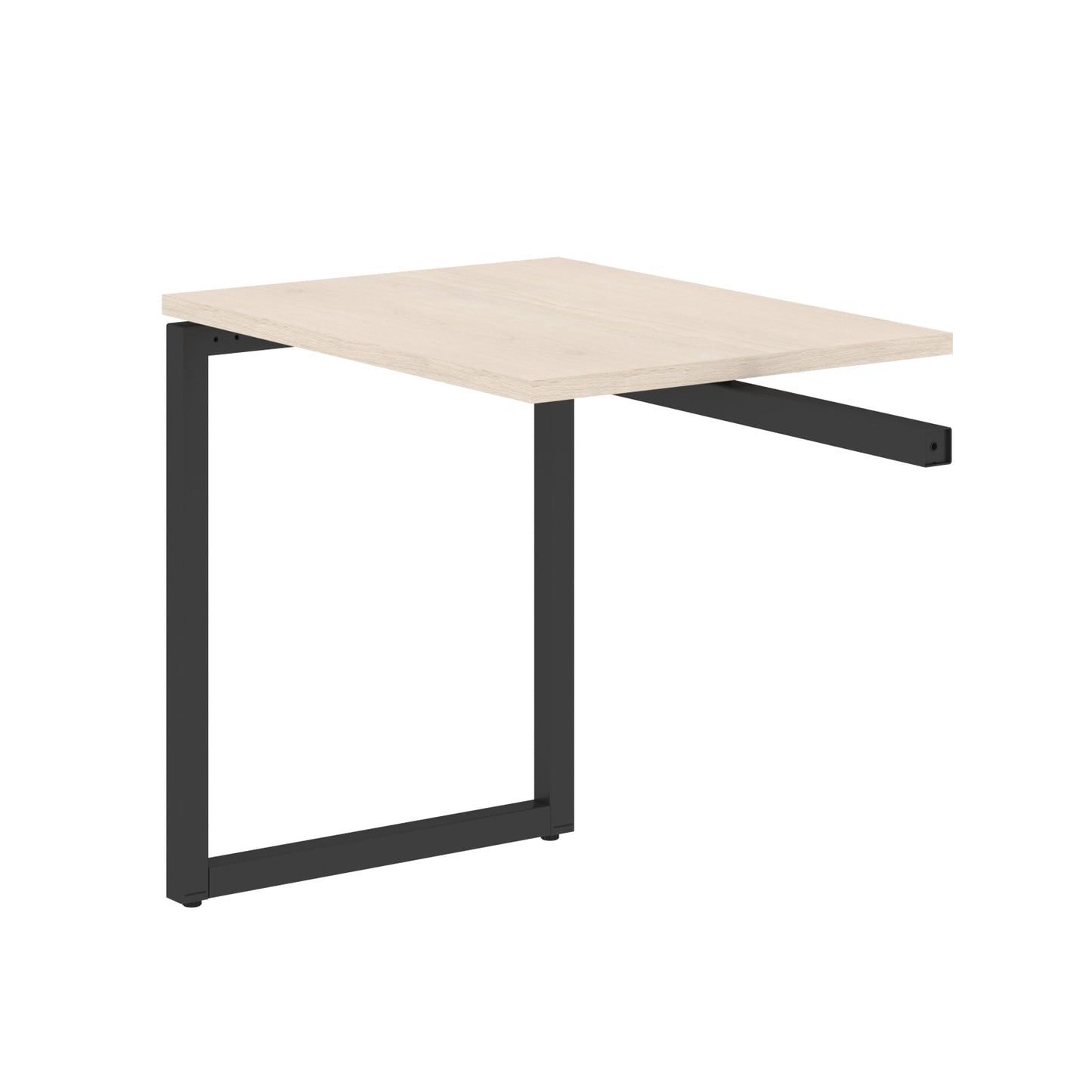 RECTANGULAR SHAPE DESK EXTENSION MADE IN 25MM MFC TOP, E1 LAMINATE CHIPBOARD WITH WOODEN MODESTY PANEL 40X40MM METAL O SHAPE FRAMES by Treejar | Souqify