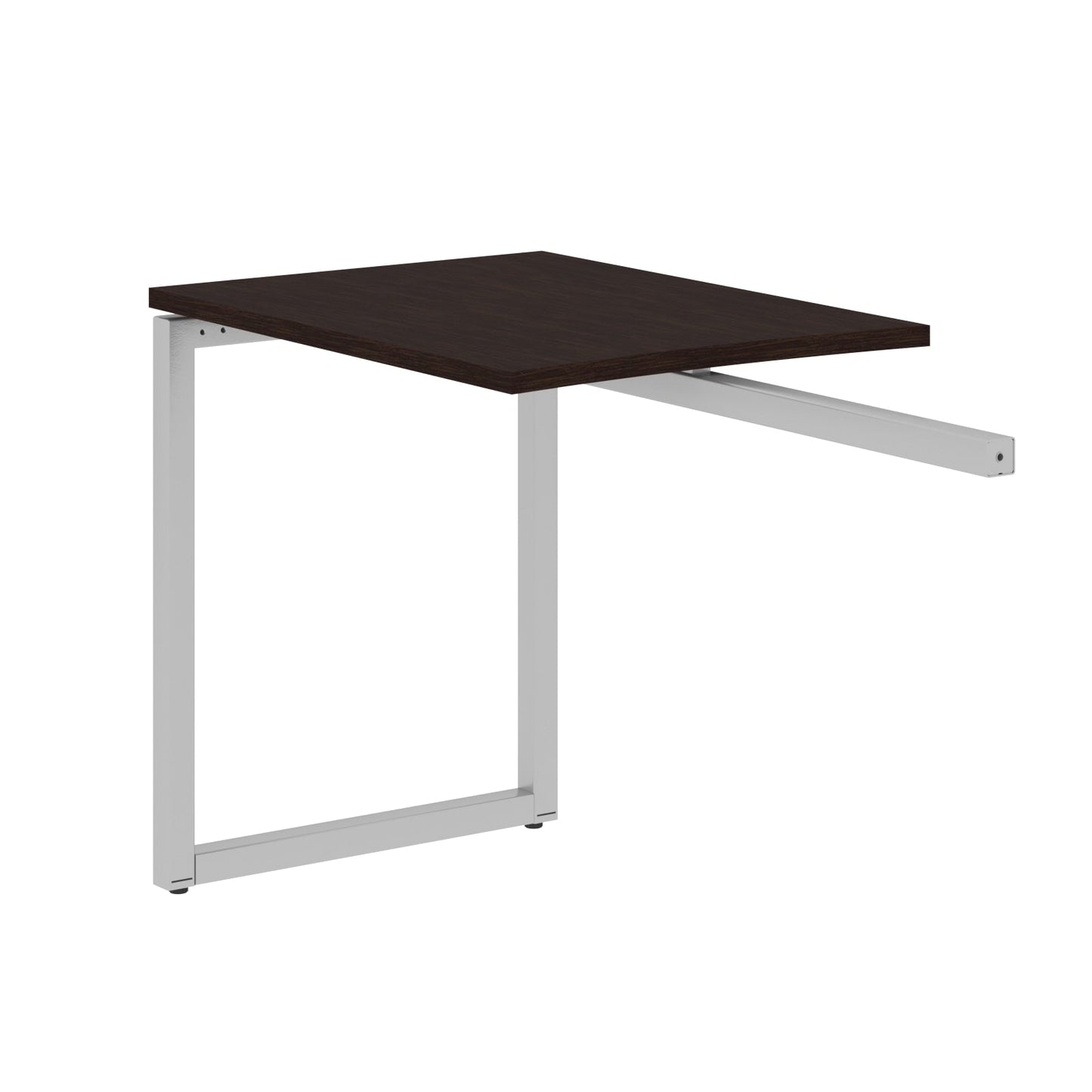 RECTANGULAR SHAPE DESK EXTENSION MADE IN 25MM MFC TOP, E1 LAMINATE CHIPBOARD WITH WOODEN MODESTY PANEL 40X40MM METAL O SHAPE FRAMES by Treejar | Souqify