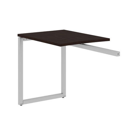 RECTANGULAR SHAPE DESK EXTENSION MADE IN 25MM MFC TOP, E1 LAMINATE CHIPBOARD WITH WOODEN MODESTY PANEL 40X40MM METAL O SHAPE FRAMES by Treejar | Souqify