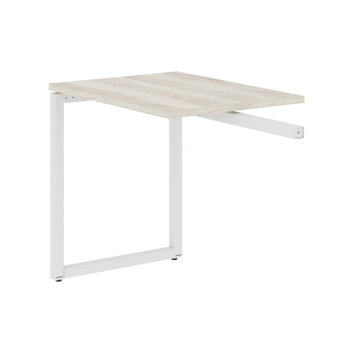 RECTANGULAR SHAPE DESK EXTENSION MADE IN 25MM MFC TOP, E1 LAMINATE CHIPBOARD WITH WOODEN MODESTY PANEL 40X40MM METAL O SHAPE FRAMES by Treejar | Souqify