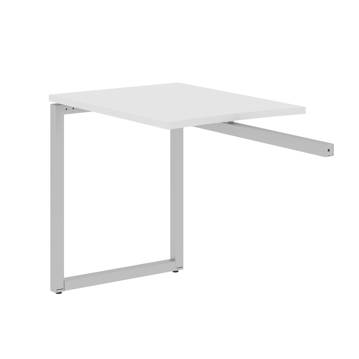 RECTANGULAR SHAPE DESK EXTENSION MADE IN 25MM MFC TOP, E1 LAMINATE CHIPBOARD WITH WOODEN MODESTY PANEL 40X40MM METAL O SHAPE FRAMES by Treejar | Souqify