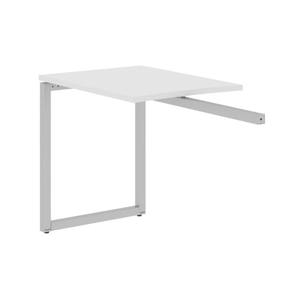 RECTANGULAR SHAPE DESK EXTENSION MADE IN 25MM MFC TOP, E1 LAMINATE CHIPBOARD WITH WOODEN MODESTY PANEL 40X40MM METAL O SHAPE FRAMES by Treejar | Souqify