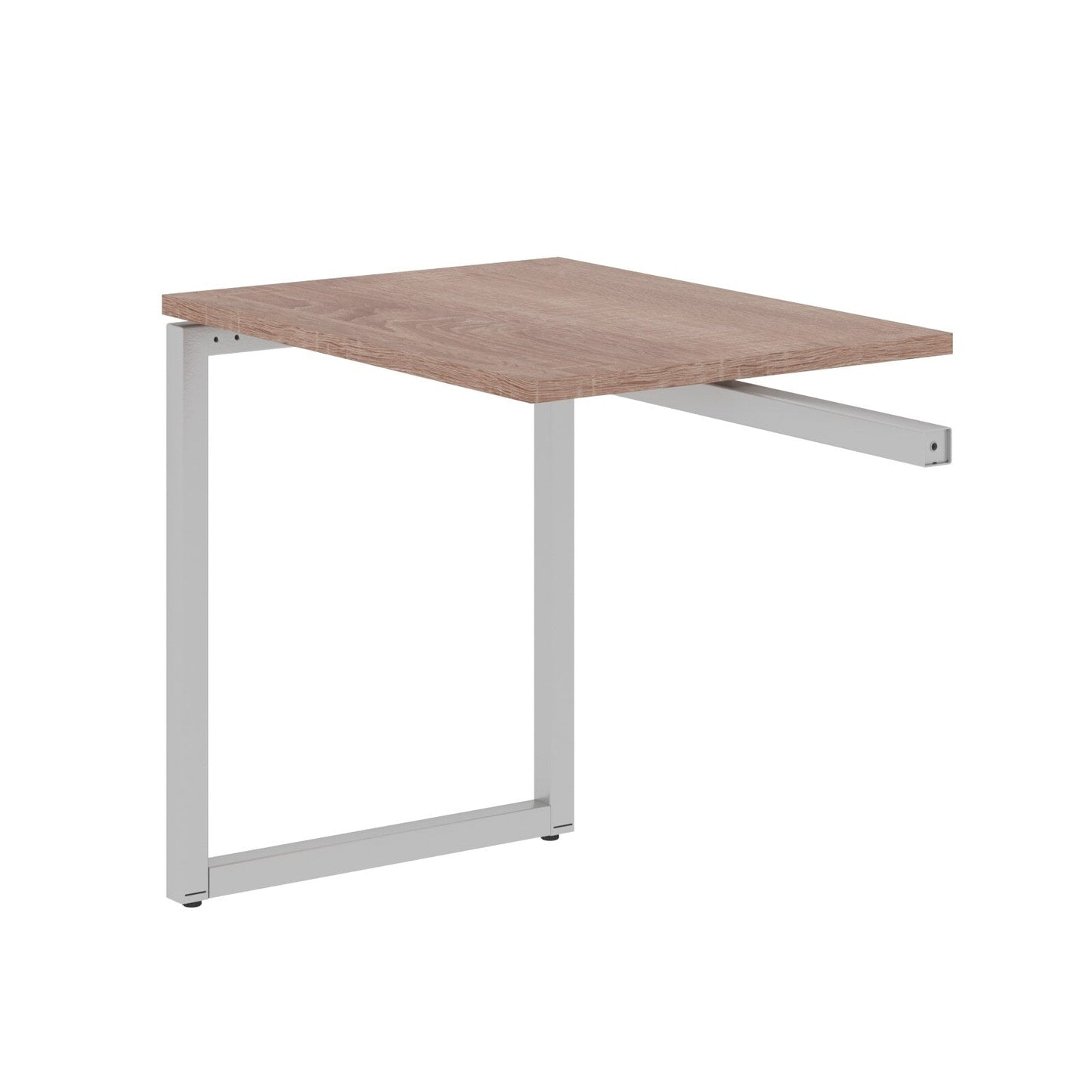 RECTANGULAR SHAPE DESK EXTENSION MADE IN 25MM MFC TOP, E1 LAMINATE CHIPBOARD WITH WOODEN MODESTY PANEL 40X40MM METAL O SHAPE FRAMES by Treejar | Souqify