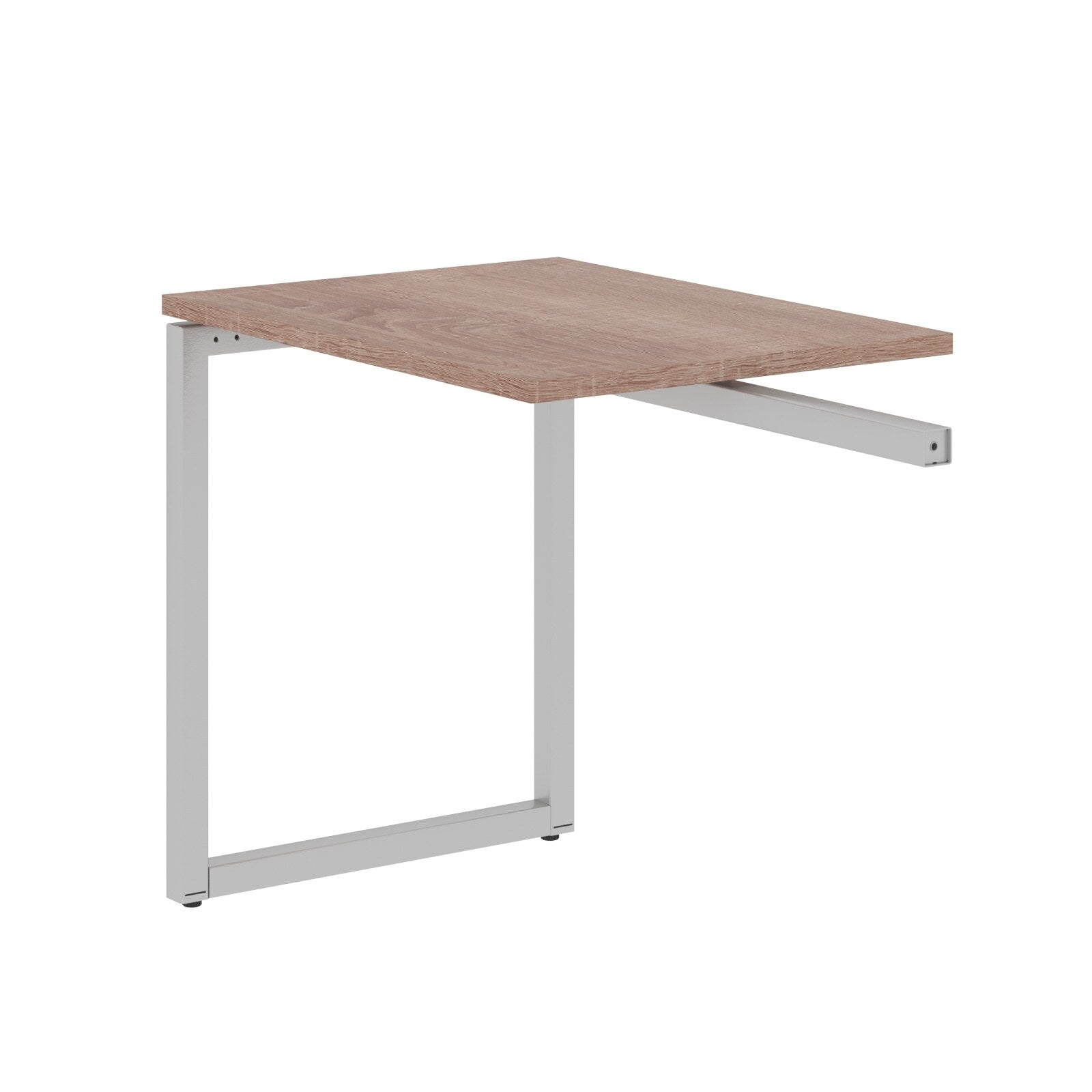 RECTANGULAR SHAPE DESK EXTENSION MADE IN 25MM MFC TOP, E1 LAMINATE CHIPBOARD WITH WOODEN MODESTY PANEL 40X40MM METAL O SHAPE FRAMES by Treejar | Souqify